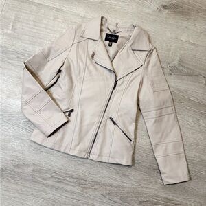 •JESSICA SIMPSON• FAUX LEATHER JACKET